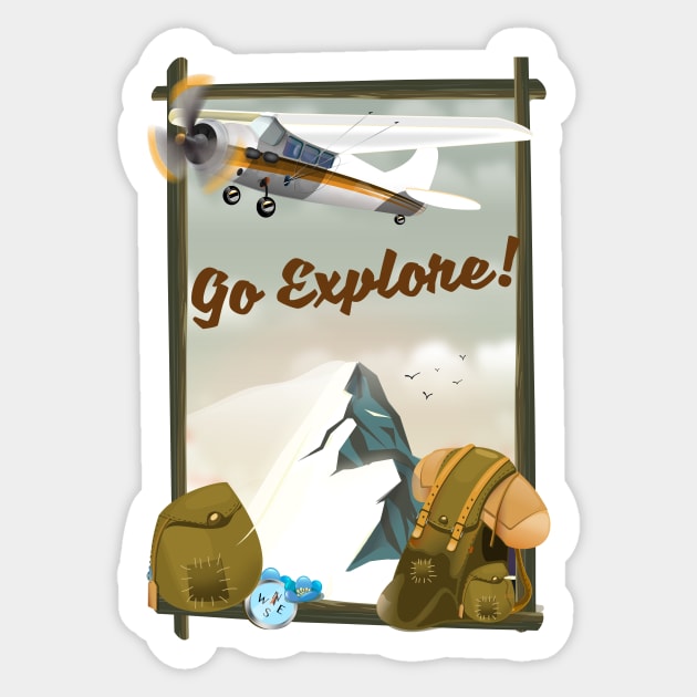 Go Explore! Sticker by nickemporium1